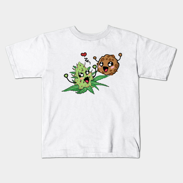 Cute Cannabis Cookie Weed Marijuana Edible Cannabis Kids TShirt